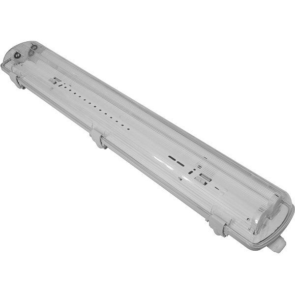 Корпус светильника Ecostrum (2*600) IP65 GL под LED лампы (БЕЗ ЛАМП)(LED IP 65 GL 2x600 TB)