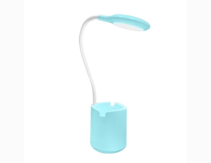 Светильник настольный акумуляторний ElectroHouse EH-070CYAN 4W 5V 1200mAh(EH-070CYAN)