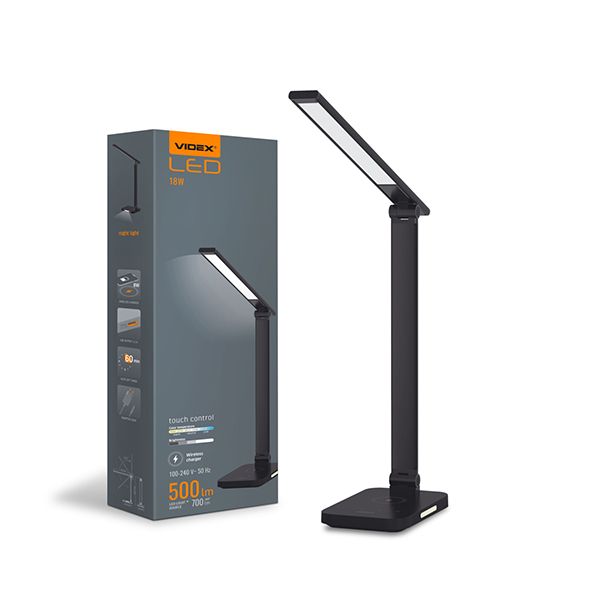 Светодиодная лампа настольная VIDEX VL-TF17B 18W 1800-6500K ІР20 VL-TF17B(VL-TF17B)