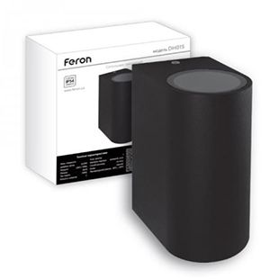 Світильник FERON DH015 архітектурний чорний без ламп MR16/GU10*2  IP54(11883)