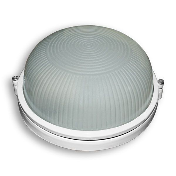 Светильник 60W круг белый без решетки MC-1001(МС 1001)