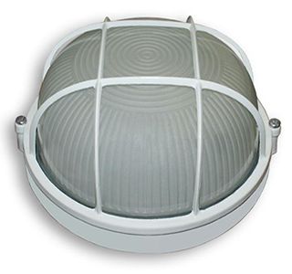 Світильник 60W коло білий з решіткою MC-1051(МС 1051)