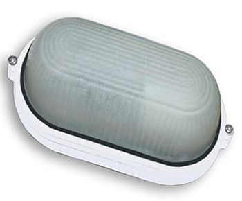 Світильник 60W овал білий без решітки MC-1101(МС 1101)