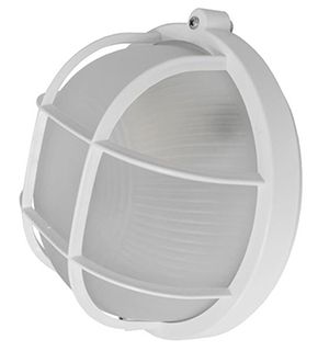 Світильник НПП-65, коло, білий з решіткою  ПС-1051-11-1/1 опал(ПС-1051-11-1/1)