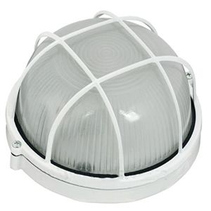 Світильник 60W круг білий з решіткою НПП1302-60W-E27-IP65(TNSy5000571)