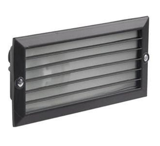 Світильник НПП 3101 чорний прямокутник з решіткою, IP54, 60W, ІЕК(LNPB0-3101-1-060-K02)