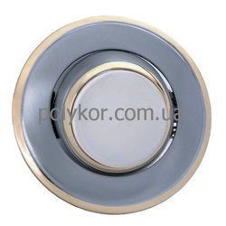 Світильник точковий DELUX DR39002R R39 220V хром мат.-золото поворот.(10008597)