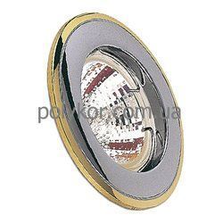 Світильник точковий  DELUX HDL 11002 MR11 12V золото мат.-хром неповорот.(10008640)