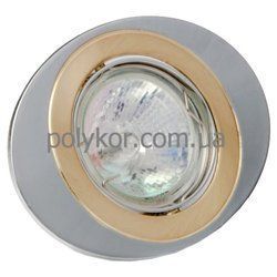 Светильник точечный DELUX HDL 16108R MR16 12V золото мат-хром поворот.(10008696)
