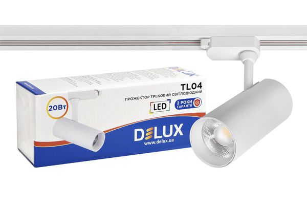 Світильник трековий LED TL04 20Вт 36град. 4000К білий 90015882(90015882)