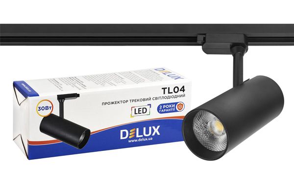 Світильник трековий LED TL04 30Вт 36град. 4000К чорний 90015885(90015885)