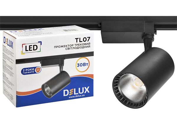 Світильник трековий LED TL07 30Вт 36град. 4000К чорний 90015875(90015875)