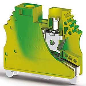 Клема заземлення AVK 10 ТК жовто-зелена Klemsan(0.0.0.3.34470)