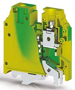 Клема заземлення AVK 16 T RD жовто-зелена Klemsan(0.0.0.3.34200)