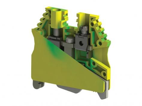 Клема заземлення AVK 2,5/4 TK жовто-зелена Klemsan(0.0.0.3.34450)