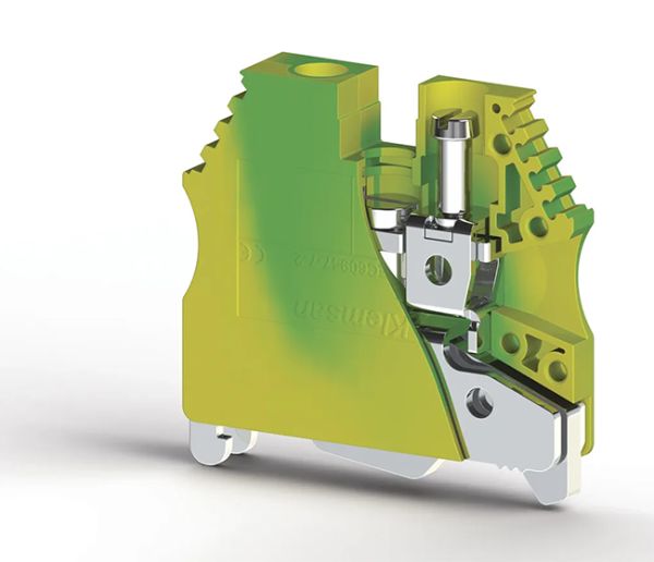 Клема заземлення AVK 6 ТК жовто-зелена Klemsan(0.0.0.3.34460)