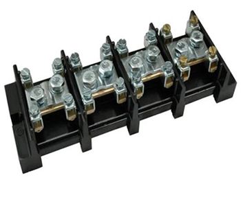 Клемна колодка 6323-95 з відводами, SEZ, чорна(6323-95)