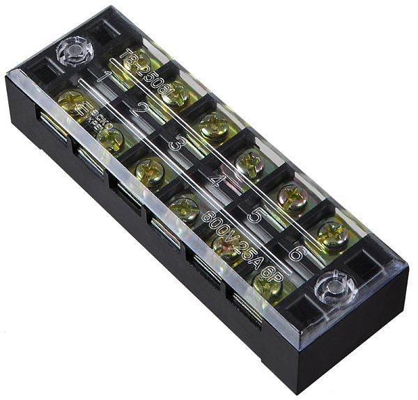 Клемна колодка ТВ 2506 (6п х 25А) АсКо(A0130050010)