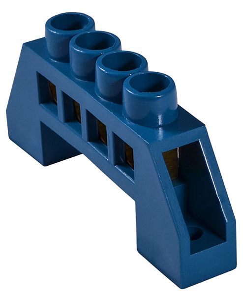 Клемник занулення в пласт. корпусы ВС-6А 04 4 отв (6*9мм)  АсКо(A0150120058)