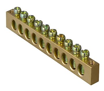 Нульова шина  6х9 (10 отворів) АсКо(A0150120066)