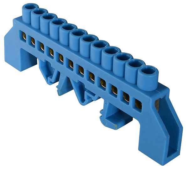 Нульова шина універсальна ВС - 3А 12 (12 отворів) на DIN АсКо(A0150120057)