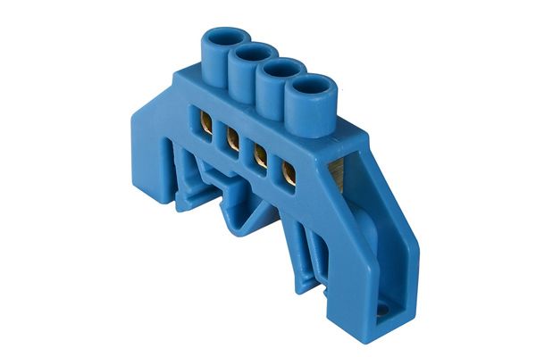 Нульова шина універсальна  ВС - 3А 4 (4 отворів) на DIN АсКо(A0150120053)