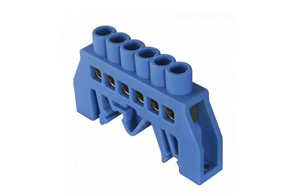 Нульова шина універсальна ВС - 3А 6 (6 отворів) на DIN АсКо(A0150120054)