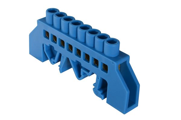 Нульова шина універсальна ВС - 3А 8 (8 отворів) на DIN АсКо(A0150120055)