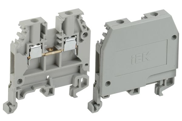 Зажим наборной ЗНИ-2,5мм2 (JXB24A) серый без маркера ИЭК(YZN10-002-K03)