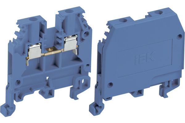 Зажим наборной ЗНИ-2,5мм2 (JXB24A) синий без маркера ИЭК(YZN10-002-K07)