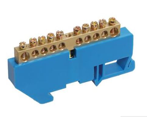 Шина нуль на DIN-ізол ШНИ-6х9-10-Д-С ІЕК(YNN10-69-10D-K07)