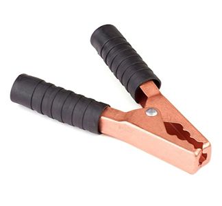 Затискач акумуляторний (крокодил) 100 А, чорний ЗКС-6 (100мм) TAKEL(505625)