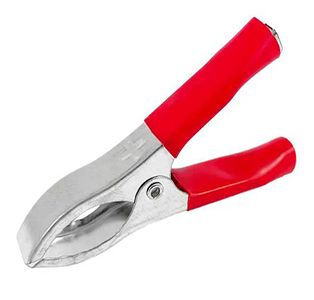 Затискач акумуляторний (крокодил) 30 А, червоний(VK11172)