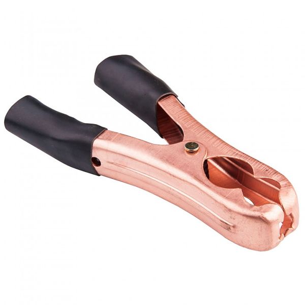 Затискач електричний (крокодил) 60 А, чорний ЗКС-14 (140мм) TAKEL(505623)