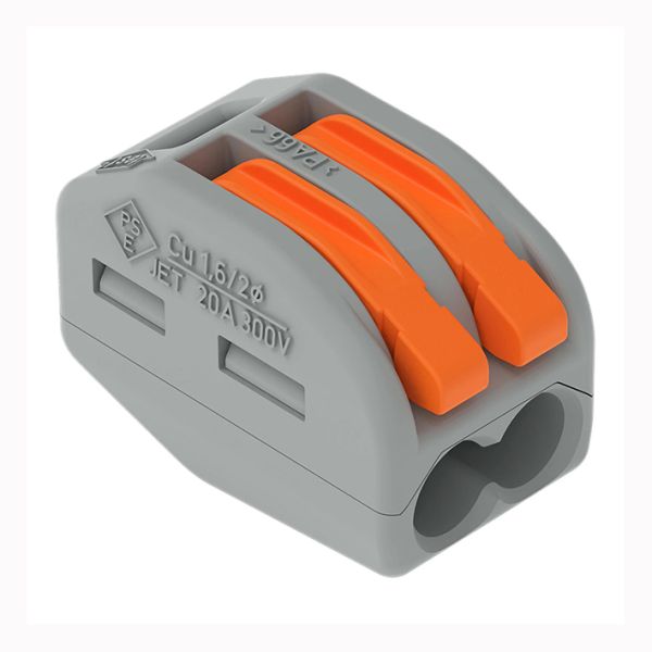 Клема 2-провідна з натискним важелем 222-412 WAGO(222-412)