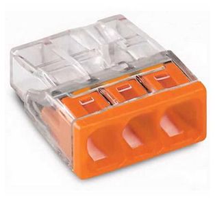 Клема 3-провідна будівельно-монтажна 2273-203 WAGO(2273-203)