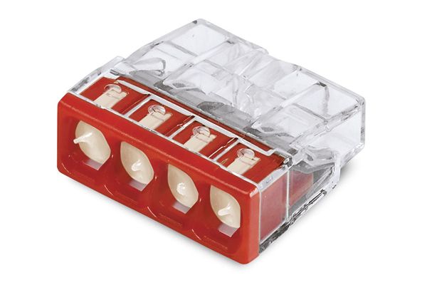 Клема 4-провідна будівельно-монтажна з пастой 2273-244 WAGO(2273-244)