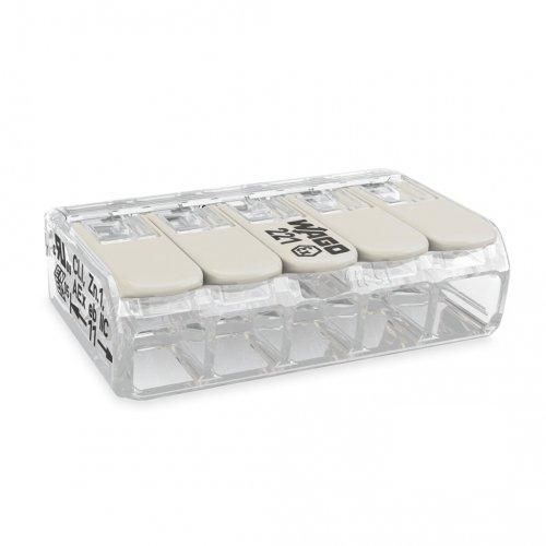 Клема 5-провідна з натискним важелем 221-485 WAGO(221-485)