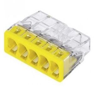 Клема 5-провідна будівельно-монтажна без пасти 2273-205 WAGO(2273-205)