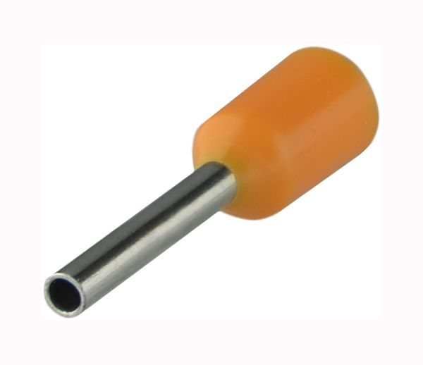Наконечник трубчастий НТ 0,5-08 АсКо (100шт./уп) померанчевий(A0060010001)