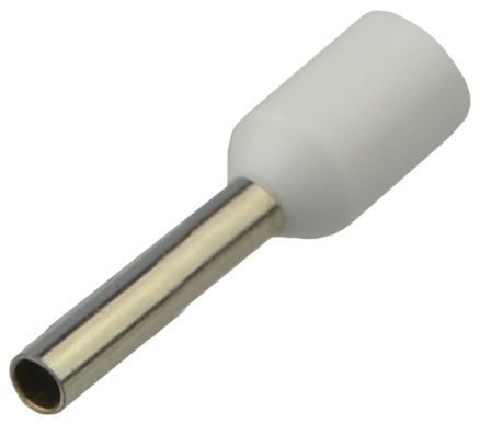 Наконечник трубчастий НТ 0,75-10 АсКо (100шт./уп) білий(A0060010113)