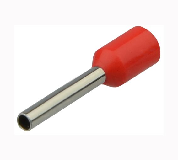 Наконечник трубчастий НТ 1,0-08 АсКо (100шт./уп) червоний(A0060010003)