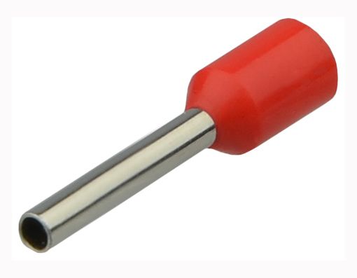 Наконечник трубчастий НТ 1,0-10 АсКо (100шт./уп) червоний(A0060010115)