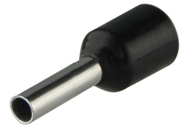 Наконечник трубчастий НТ 1,5-08 АсКо (100шт./уп) чорний(A0060010004)