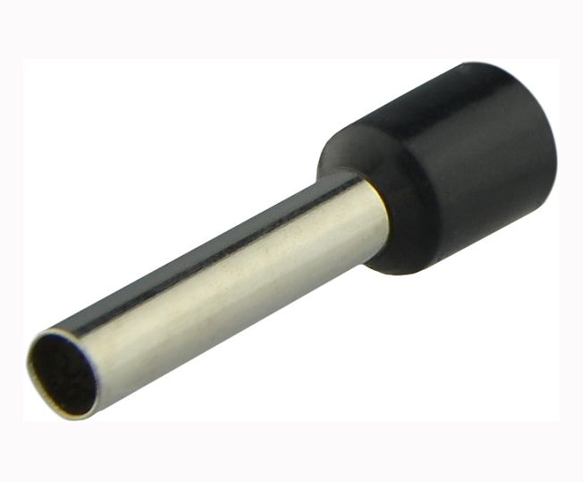 Наконечник трубчастий НТ(Е) 6,0-18 АсКо (100шт./уп) чорний(A0060010008)