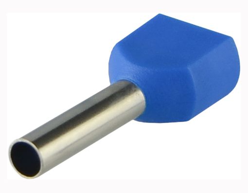 Наконечник трубчастий ТЕ 2,5-13 (2х2,5мм) АсКо (100шт./уп) синій(A0060120009)