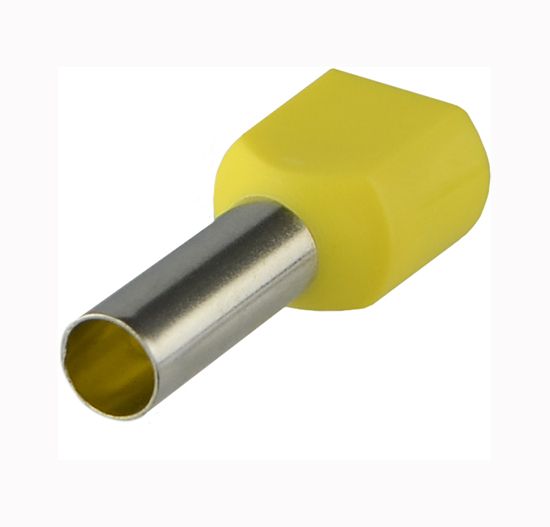 Наконечник трубчастий ТЕ 6,0-14 АсКо (2х6,0мм) (100шт./уп) жовтий(A0060120011)