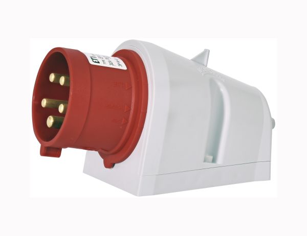 Вилка настінна EP-3253 32 А 3Р+N+РЕ 400V ІР44 ETI(4482063)