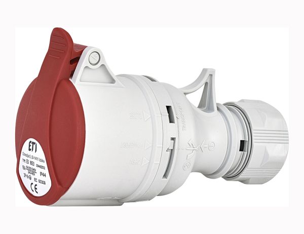 Розетка кабельна ES-1653 16А 3P+N+PE 400V ІР44 ETI(4482002)