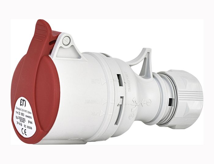 Розетка кабельная ES-1653 16А 3P+N+PE 400V ІР44 ETI(4482002)
